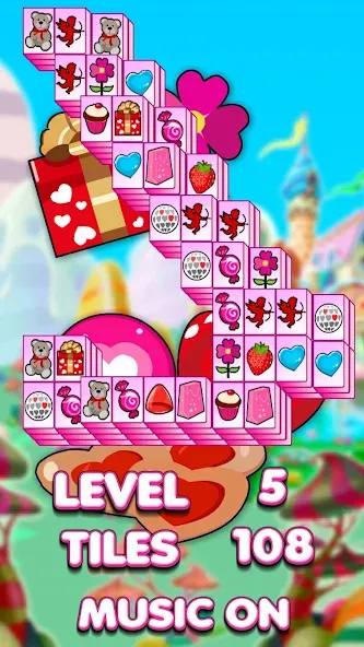 Lovely Mahjong МОД/Взлом [Деньги, Монеты и Меню MOD] Screenshot 1