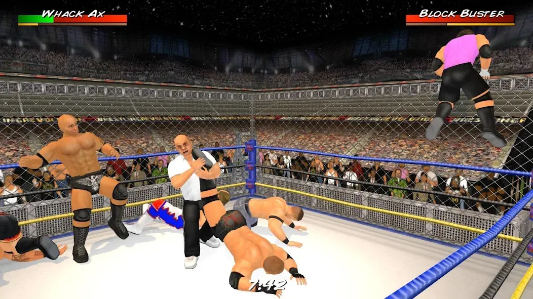 Wrestling Revolution 3D (Реслинг Революшн 3Д) МОД/Взлом [Бесконечные деньги, Монеты и Мега MOD] Screenshot 1