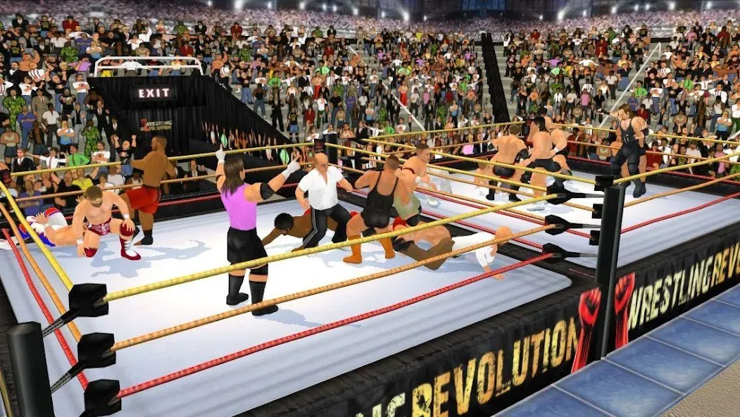 Wrestling Revolution 3D (Реслинг Революшн 3Д) МОД/Взлом [Бесконечные деньги, Монеты и Мега MOD] Screenshot 5