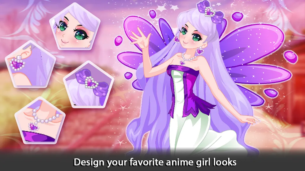 Dress Up Angel Anime Girl Game МОД/Взлом [Деньги, Монеты и Меню MOD] Screenshot 2