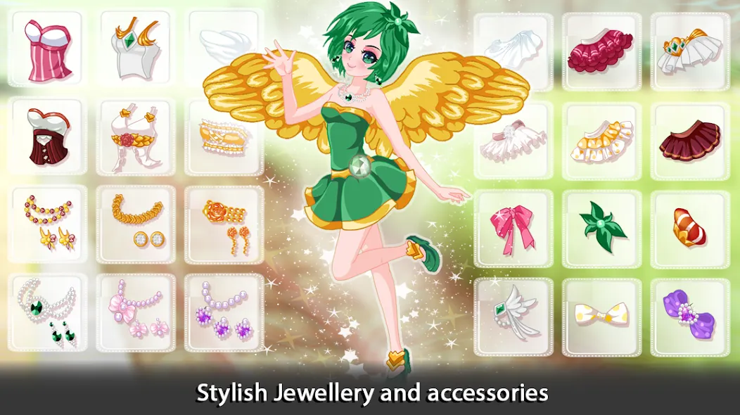 Dress Up Angel Anime Girl Game МОД/Взлом [Деньги, Монеты и Меню MOD] Screenshot 3