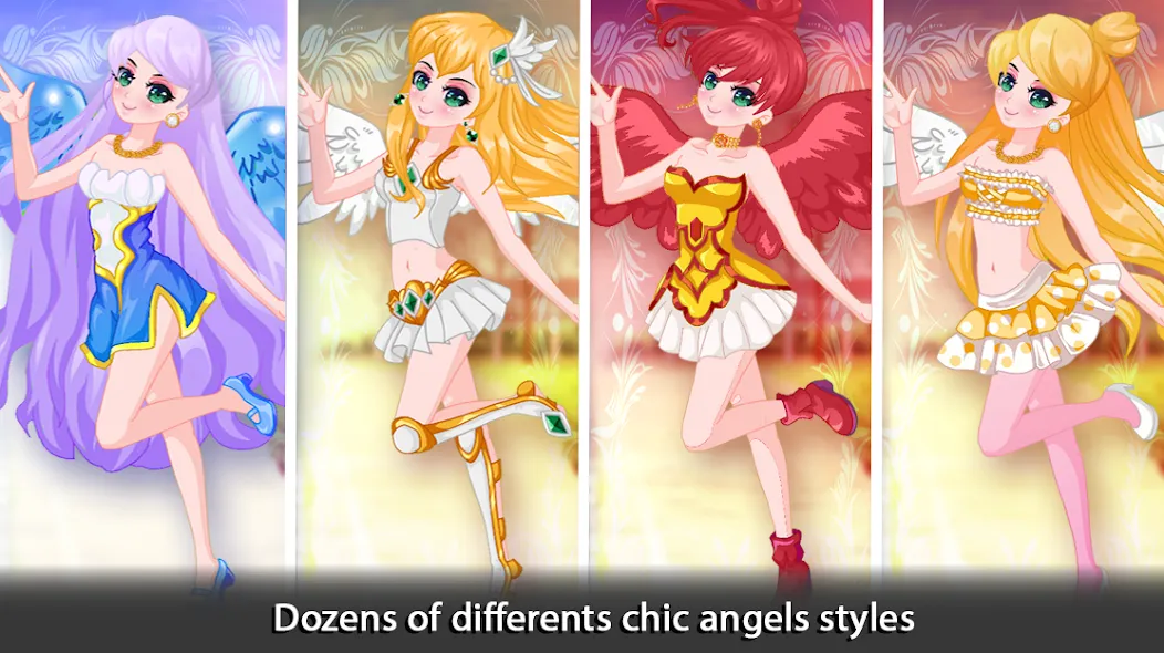 Dress Up Angel Anime Girl Game МОД/Взлом [Деньги, Монеты и Меню MOD] Screenshot 4
