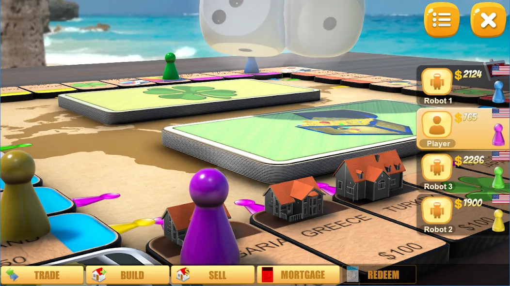 Rento - Dice Board Game Online МОД/Взлом [Деньги, Монеты и Меню MOD] Screenshot 2