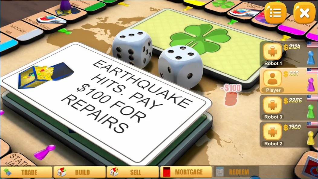 Rento - Dice Board Game Online МОД/Взлом [Деньги, Монеты и Меню MOD] Screenshot 3