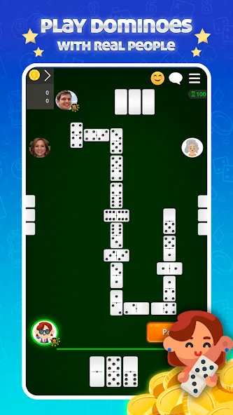 Dominoes Online - Classic Game (Домино Онлайн) МОД/Взлом [Меню, Бесконечные монеты и Открытые уровни] Screenshot 1