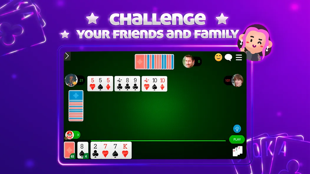Scala 40 Online - Card Game (Скала 40 Онлайн) МОД/Взлом [Много монет, Открытые уровни и Мега MOD] Screenshot 4