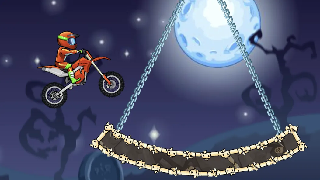 Moto X3M Bike Race Game (Мото 3М Игра на мотоциклах) МОД/Взлом [Много монет, Открытые уровни и Мега MOD] Screenshot 2