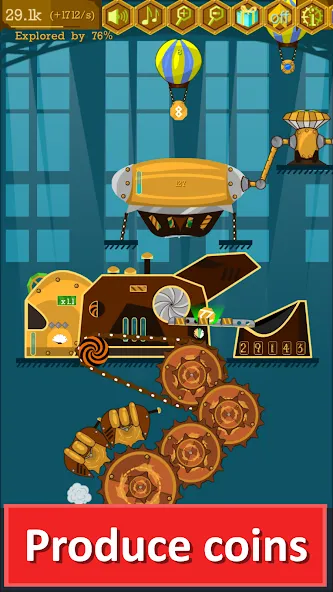 Steampunk Idle Gear Spinner (Стеампанк Идл Спиннер Фабрика) МОД/Взлом [Много денег, Монет и Все открыто] Screenshot 2