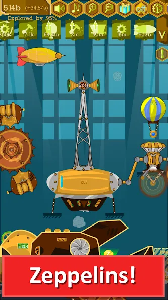 Steampunk Idle Gear Spinner (Стеампанк Идл Спиннер Фабрика) МОД/Взлом [Много денег, Монет и Все открыто] Screenshot 4