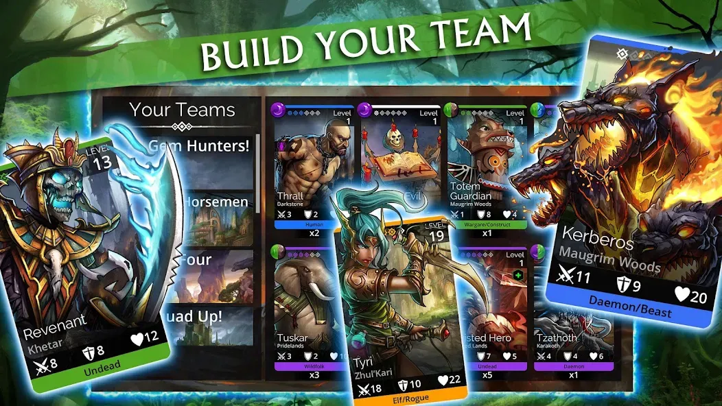 Gems of War - Match 3 RPG (Гемс оф Вар) МОД/Взлом [Деньги, Монеты и Меню MOD] Screenshot 2