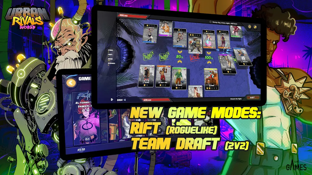 Urban Rivals (Урбан Ривалс ВОРЛД) МОД/Взлом [Много монет, Открытые уровни и Мега MOD] Screenshot 4