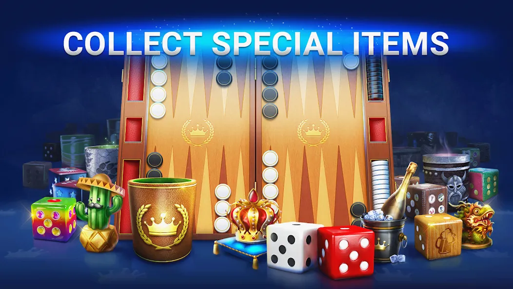 Backgammon Live - Online Games (Бэкгаммон Лайв) МОД/Взлом [Все открыто, Дополнительные деньги и Меню MOD] Screenshot 5