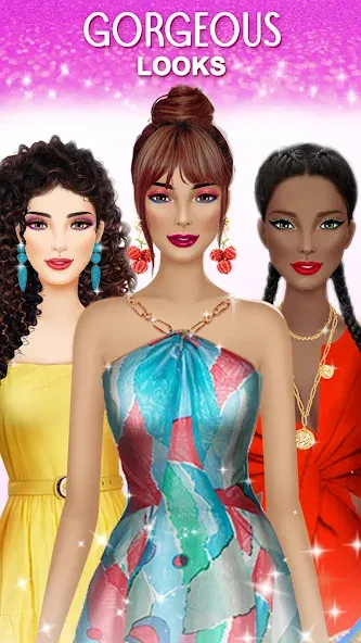 Fashion Stylist: Dress Up Game МОД/Взлом [Все открыто, Дополнительные деньги и Меню MOD] Screenshot 1