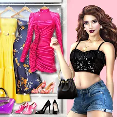 Скачать Взломанная Fashion Stylist: Dress Up Game (Много денег и алмазов) на Андроид бесплатно