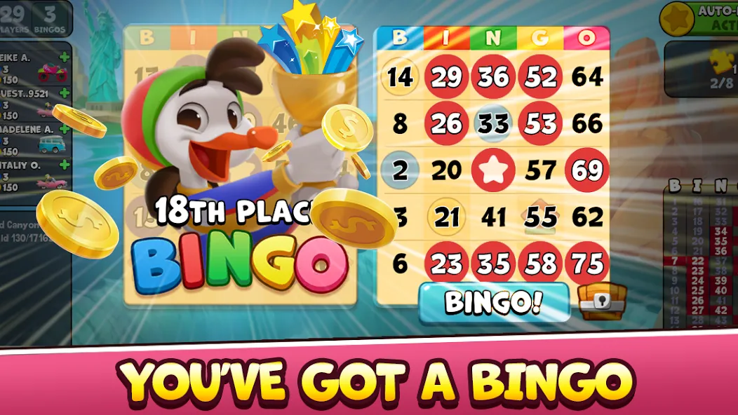 Bingo Drive: Fun Bingo Games (Бинго Драйв) МОД/Взлом [Меню, Бесконечные монеты и Открытые уровни] Screenshot 1