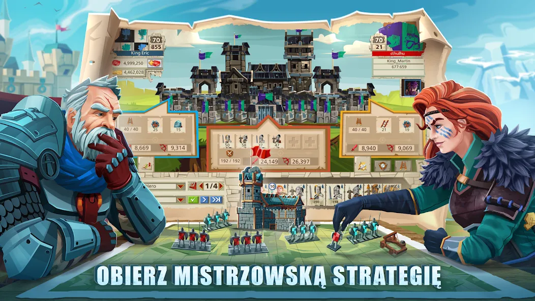 Empire: Four Kingdoms (PL) (Импайр) МОД/Взлом [Много монет, Открытые уровни и Мега MOD] Screenshot 2