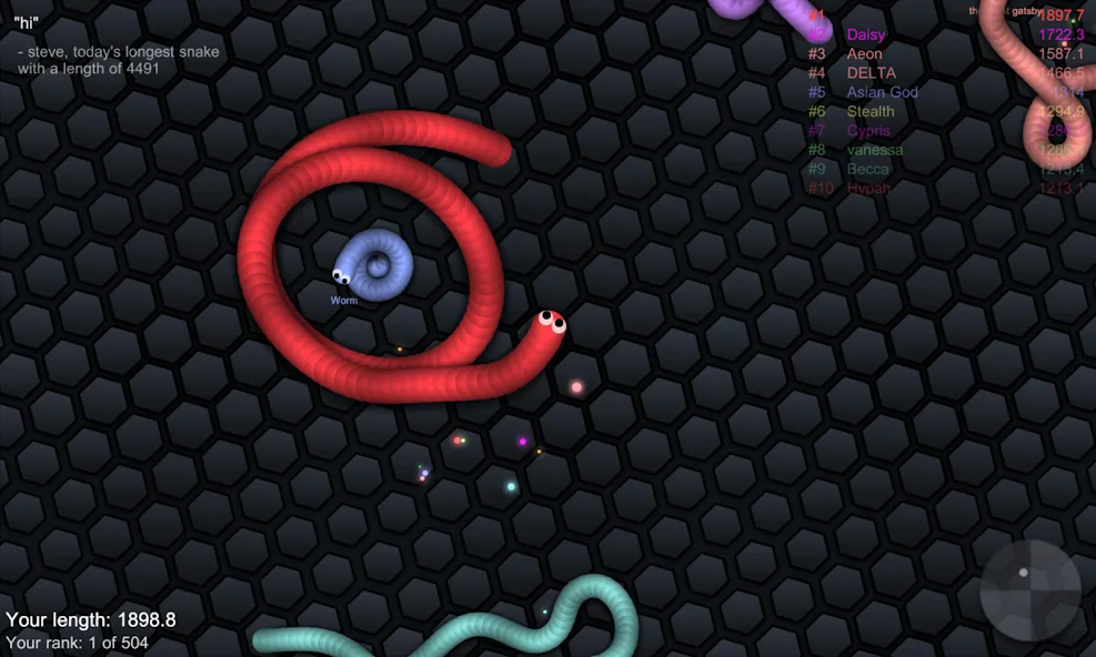 slither.io МОД/Взлом [Все открыто, Дополнительные деньги и Меню MOD] Screenshot 4