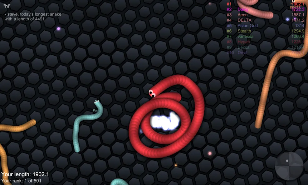 slither.io МОД/Взлом [Все открыто, Дополнительные деньги и Меню MOD] Screenshot 5