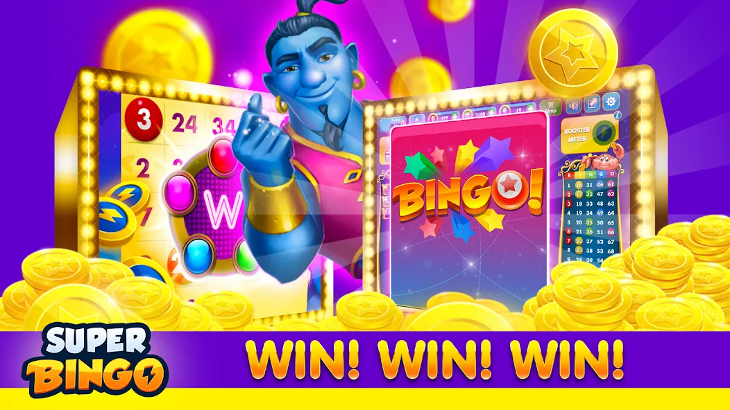 Super Bingo HD - Bingo Games (упер Бинго ) МОД/Взлом [Много денег, Монет и Все открыто] Screenshot 5
