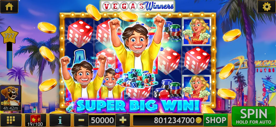 Slots of Luck: Vegas Casino (Слоты удачи) МОД/Взлом [Деньги, Монеты и Меню MOD] Screenshot 2
