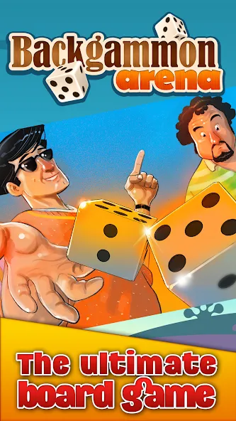 Backgammon Arena (Бэкгаммон Арена) МОД/Взлом [Меню, Бесконечные монеты и Открытые уровни] Screenshot 1
