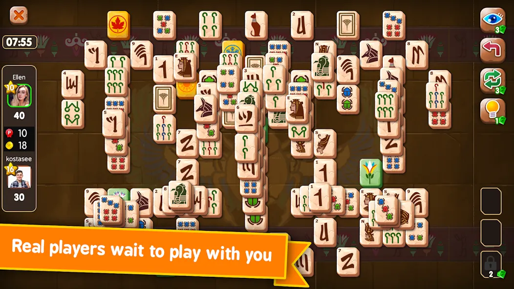 Mahjong Duels (Маджонг Дуэли) МОД/Взлом [Все открыто, Дополнительные деньги и Меню MOD] Screenshot 3