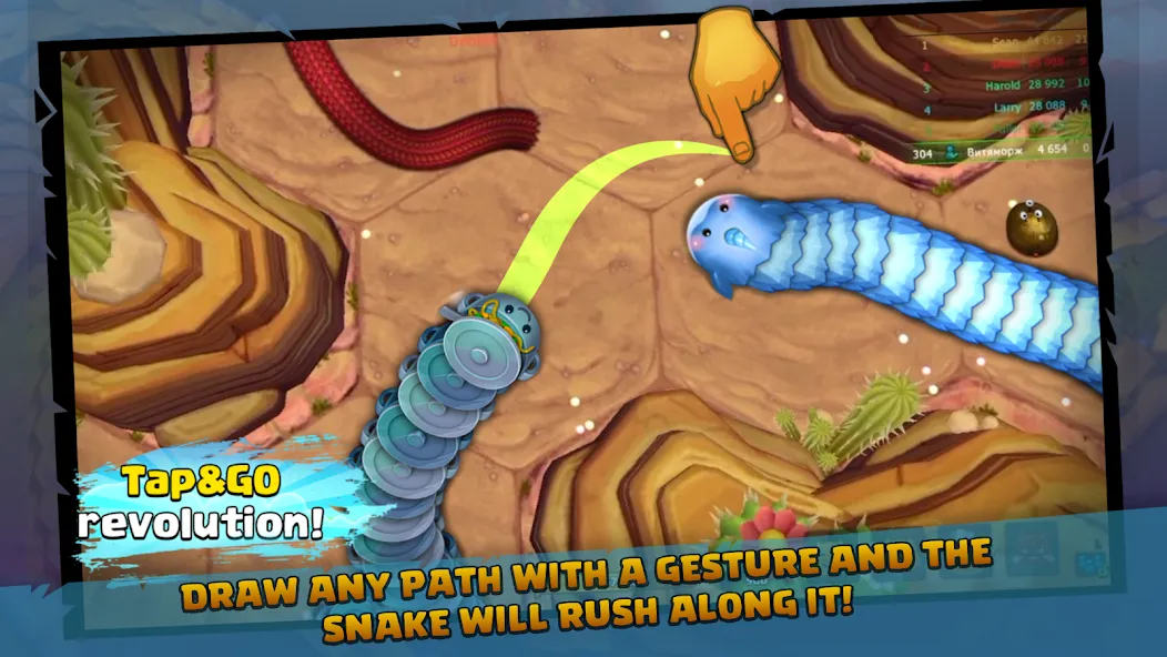 Little Big Snake (Литл Биг Снейк) МОД/Взлом [Бесконечные деньги, Монеты и Мега MOD] Screenshot 2