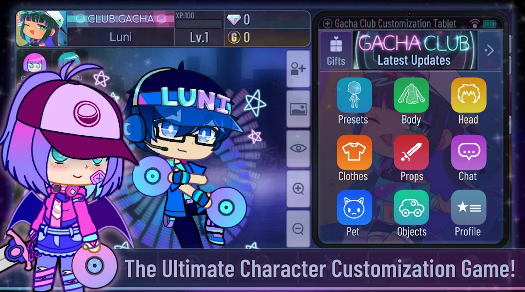 Gacha Club (Гача Клуб) МОД/Взлом [Меню, Бесконечные монеты и Открытые уровни] Screenshot 2