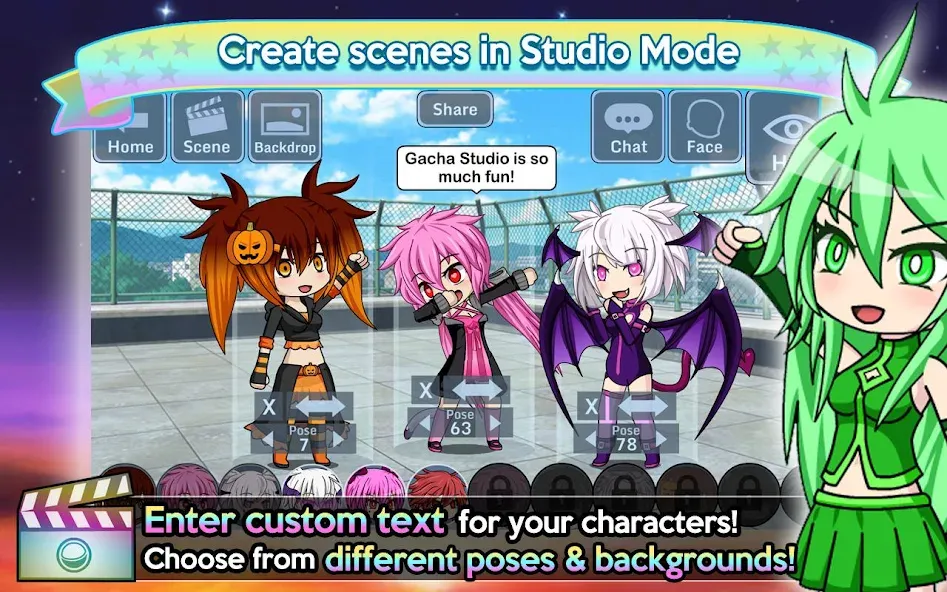 Gacha Studio (Anime Dress Up) (Гача Студио) МОД/Взлом [Деньги, Монеты и Меню MOD] Screenshot 3