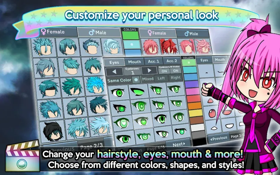 Gacha Studio (Anime Dress Up) (Гача Студио) МОД/Взлом [Деньги, Монеты и Меню MOD] Screenshot 4