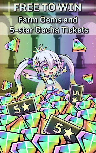 Gacha World (Гача Ворлд) МОД/Взлом [Все открыто, Дополнительные деньги и Меню MOD] Screenshot 2