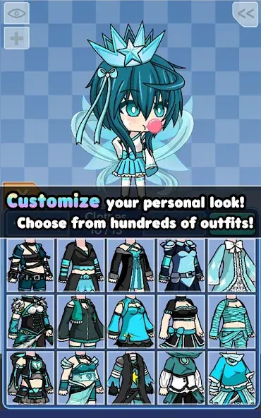 Pocket Chibi - Anime Dress Up (Покет Чиби) МОД/Взлом [Много монет, Открытые уровни и Мега MOD] Screenshot 5