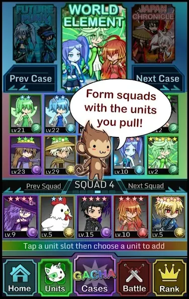 Anime Gacha! (Simulator & RPG) МОД/Взлом [Все открыто, Дополнительные деньги и Меню MOD] Screenshot 4