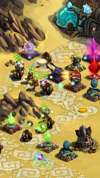 Ancient Planet Tower Defense (Эншент Планет Тауэр Дефенс) МОД/Взлом [Бесконечные деньги, Монеты и Мега MOD] Screenshot 4
