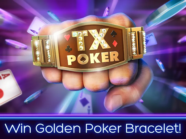 TX Poker - Texas Holdem Poker МОД/Взлом [Все открыто, Дополнительные деньги и Меню MOD] Screenshot 1