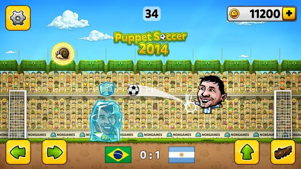 Puppet Soccer - Football МОД/Взлом [Деньги, Монеты и Меню MOD] Screenshot 1