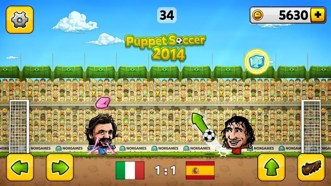 Puppet Soccer - Football МОД/Взлом [Деньги, Монеты и Меню MOD] Screenshot 3