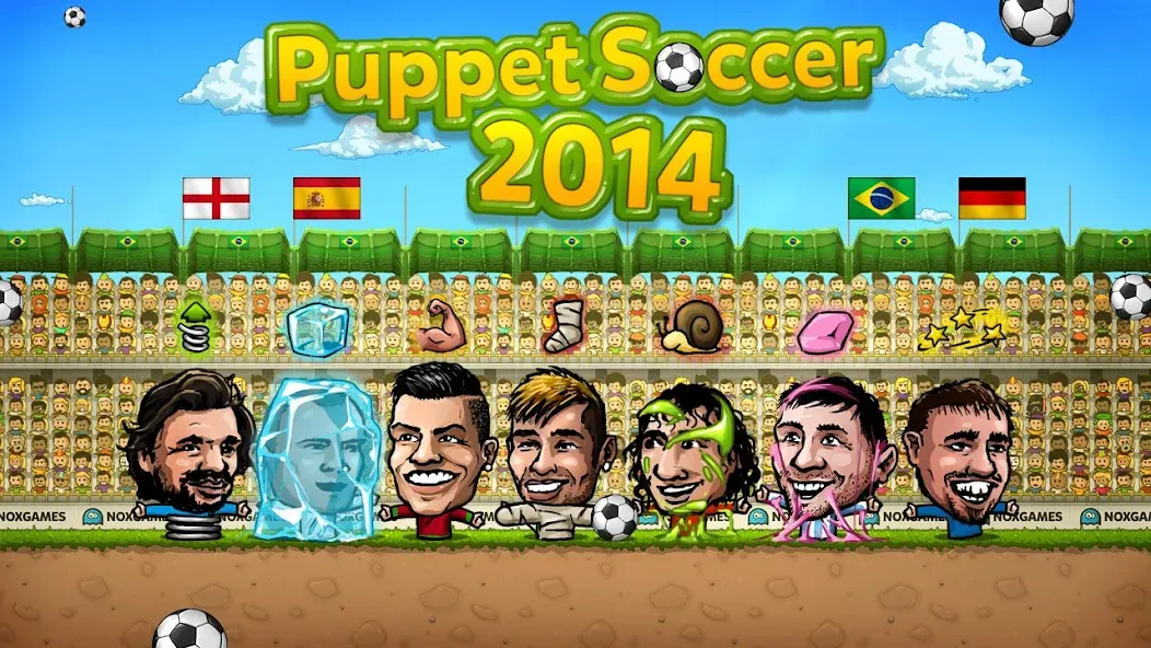 Puppet Soccer - Football МОД/Взлом [Деньги, Монеты и Меню MOD] Screenshot 4