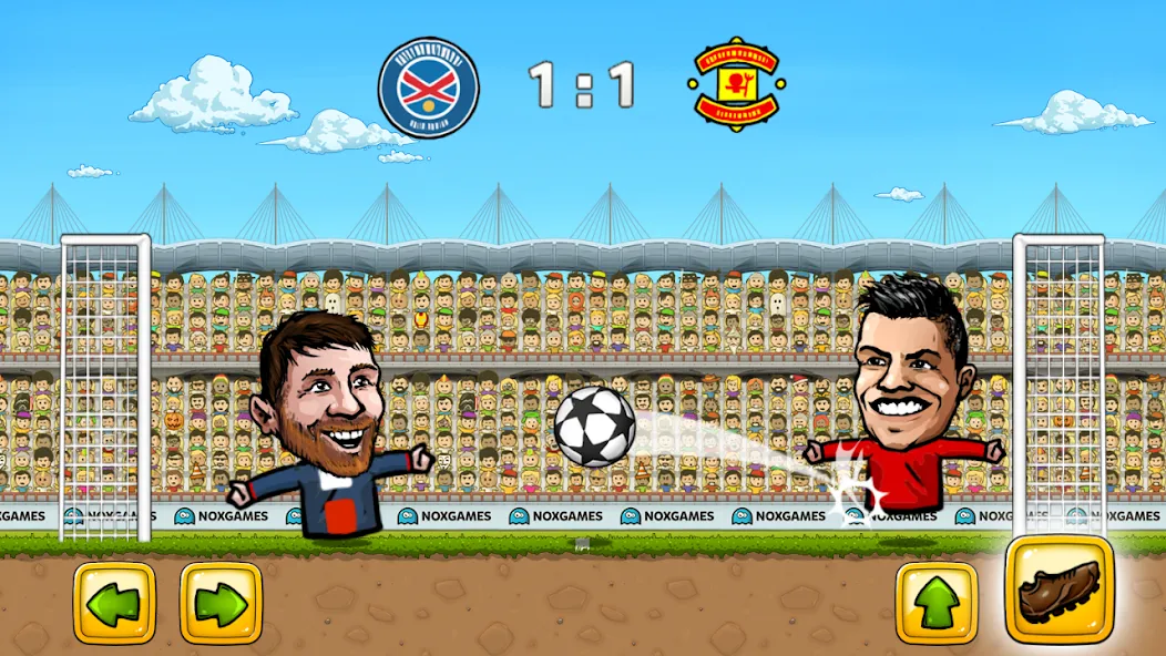 Puppet Soccer: Champs League (Паппет Соккер) МОД/Взлом [Много монет, Открытые уровни и Мега MOD] Screenshot 2
