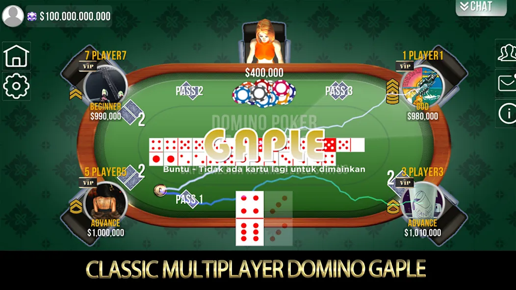 Domino Poker QiuQiu Gaple (Домино Покер ЧиЧи Гапле) МОД/Взлом [Бесконечные деньги, Монеты и Мега MOD] Screenshot 1