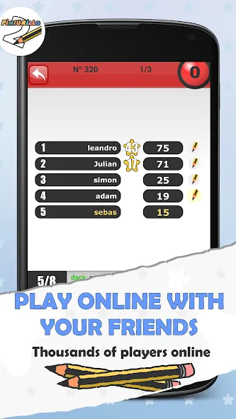 Pinturillo 2 - Draw and guess (Пинтурилло 2) МОД/Взлом [Все открыто, Дополнительные деньги и Меню MOD] Screenshot 2