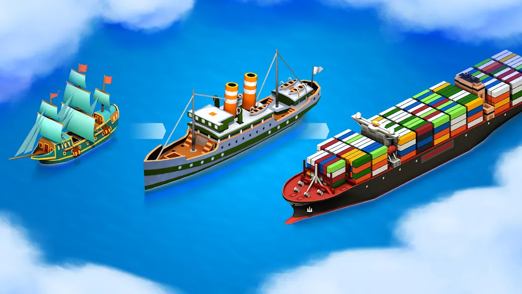 Sea Port: Cargo Boat Tycoon (Си Порт) МОД/Взлом [Все открыто, Дополнительные деньги и Меню MOD] Screenshot 2