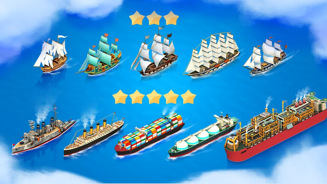 Sea Port: Cargo Boat Tycoon (Си Порт) МОД/Взлом [Все открыто, Дополнительные деньги и Меню MOD] Screenshot 4
