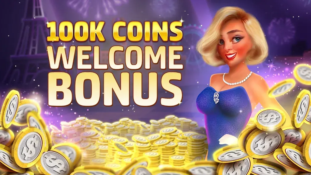 Vegas Downtown Slots & Words МОД/Взлом [Меню, Бесконечные монеты и Открытые уровни] Screenshot 3