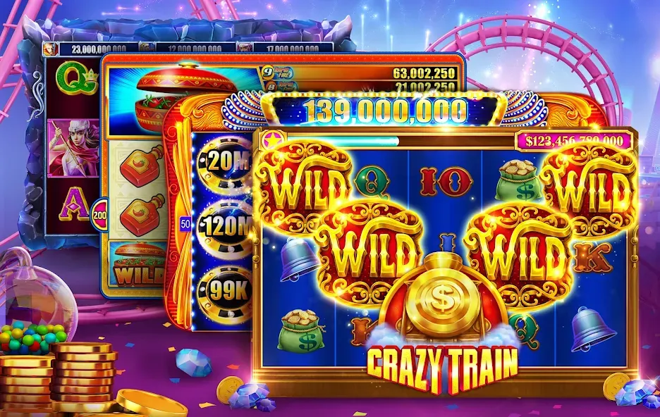 Slotomania™ Slots Casino Games (Слотомания) МОД/Взлом [Все открыто, Дополнительные деньги и Меню MOD] Screenshot 1