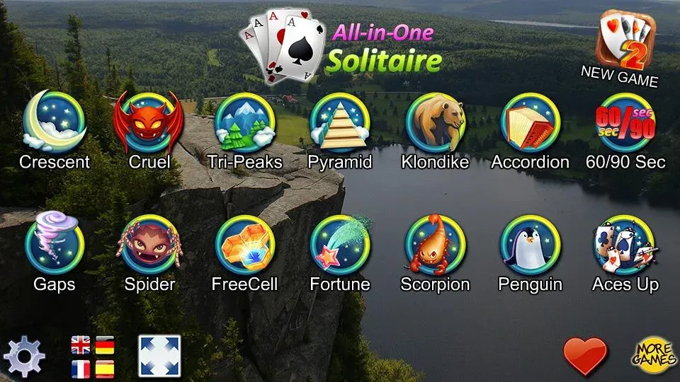 All-in-One Solitaire МОД/Взлом [Много монет, Открытые уровни и Мега MOD] Screenshot 1