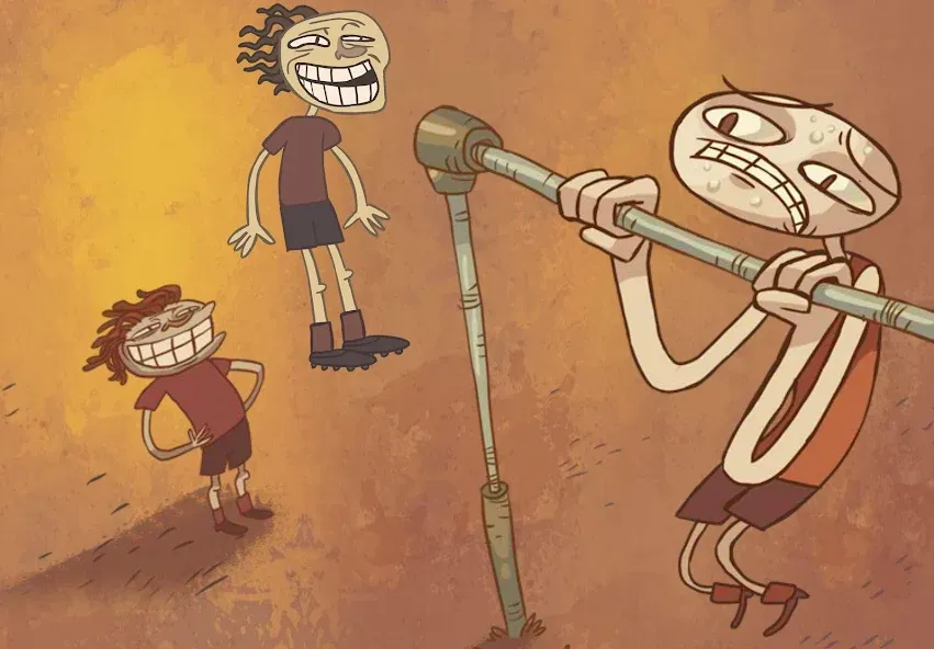 Troll Face Quest Sports Puzzle (Тролль Фейс Квест Спортс пазл) МОД/Взлом [Меню, Бесконечные монеты и Открытые уровни] Screenshot 1