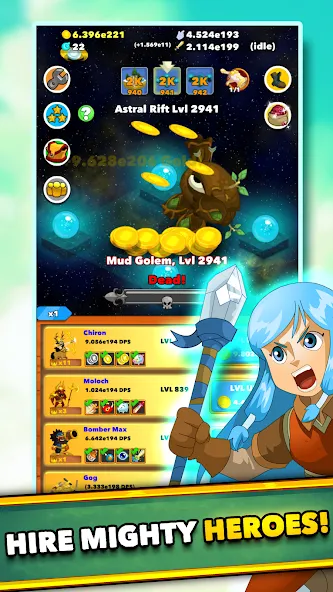 Clicker Heroes - Idle RPG (Кликер Герои) МОД/Взлом [Много денег, Монет и Все открыто] Screenshot 4