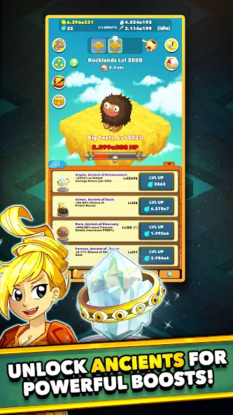 Clicker Heroes - Idle RPG (Кликер Герои) МОД/Взлом [Много денег, Монет и Все открыто] Screenshot 5