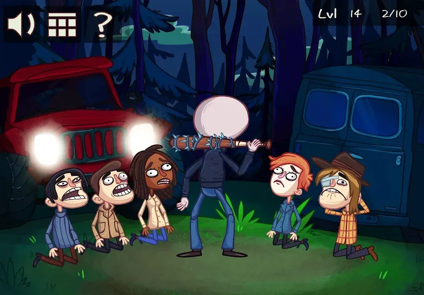 Troll Face Quest: TV Shows МОД/Взлом [Меню, Бесконечные монеты и Открытые уровни] Screenshot 1